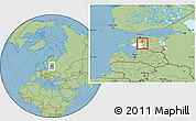 Savanna Style Location Map of Vändra Linn, highlighted parent region
