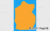 Political Simple Map of Vändra Linn