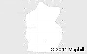 Silver Style Simple Map of Vändra Linn