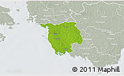 Physical 3D Map of Varbla, lighten, semi-desaturated
