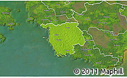 Physical 3D Map of Varbla, satellite outside