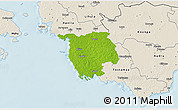 Physical 3D Map of Varbla, shaded relief outside