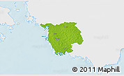Physical 3D Map of Varbla, single color outside