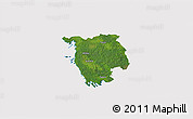 Satellite 3D Map of Varbla, cropped outside