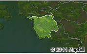 Satellite 3D Map of Varbla, darken
