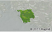 Satellite 3D Map of Varbla, lighten, semi-desaturated