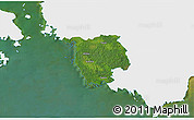 Satellite 3D Map of Varbla, single color outside