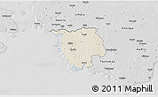 Shaded Relief 3D Map of Varbla, desaturated