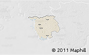 Shaded Relief 3D Map of Varbla, lighten, desaturated