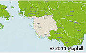 Shaded Relief 3D Map of Varbla, physical outside