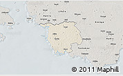 Shaded Relief 3D Map of Varbla, semi-desaturated