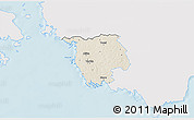 Shaded Relief 3D Map of Varbla, single color outside