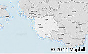 Silver Style 3D Map of Varbla