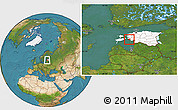 Satellite Location Map of Varbla, highlighted country