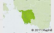 Physical Map of Varbla, lighten