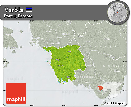 Physical Map of Varbla, lighten, semi-desaturated
