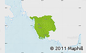 Physical Map of Varbla, single color outside