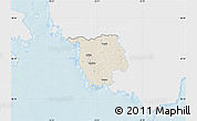 Shaded Relief Map of Varbla, single color outside