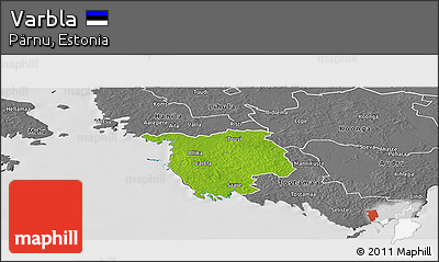 Physical Panoramic Map of Varbla, desaturated