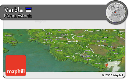 Satellite Panoramic Map of Varbla
