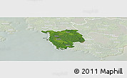 Satellite Panoramic Map of Varbla, lighten