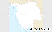 Classic Style Simple Map of Varbla, single color outside