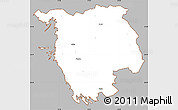 Gray Simple Map of Varbla, cropped outside
