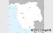 Gray Simple Map of Varbla, single color outside