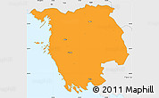 Political Simple Map of Varbla, single color outside, borders and labels