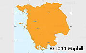 Political Simple Map of Varbla, single color outside