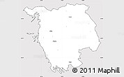 Silver Style Simple Map of Varbla, cropped outside