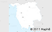 Silver Style Simple Map of Varbla, single color outside