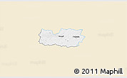 Classic Style 3D Map of Kanepi, single color outside