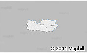 Gray 3D Map of Kanepi, single color outside