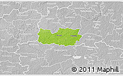 Physical 3D Map of Kanepi, lighten, desaturated