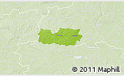 Physical 3D Map of Kanepi, lighten