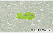 Physical 3D Map of Kanepi, lighten, semi-desaturated