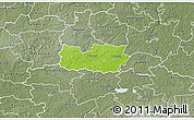 Physical 3D Map of Kanepi, semi-desaturated