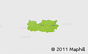 Physical 3D Map of Kanepi, single color outside