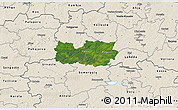 Satellite 3D Map of Kanepi, shaded relief outside
