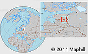 Gray Location Map of Kanepi
