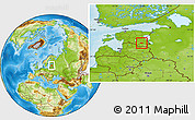 Physical Location Map of Kanepi