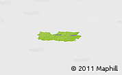 Physical Panoramic Map of Kanepi, single color outside