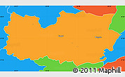 Political Simple Map of Kanepi