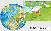 Physical Location Map of Kolleste, highlighted country, highlighted parent region