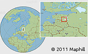Savanna Style Location Map of Kolleste, highlighted parent region