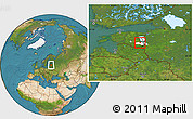 Satellite Location Map of Mooste, highlighted parent region