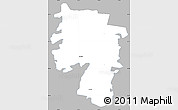 Gray Simple Map of Mooste, single color outside