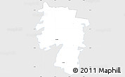 Silver Style Simple Map of Mooste, single color outside