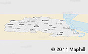 Classic Style Panoramic Map of Polva, single color outside
